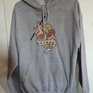 Gray Graphic Hoodie